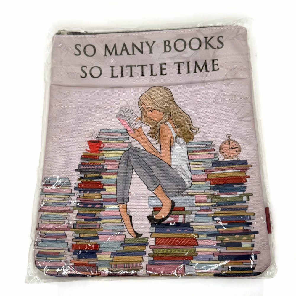 So Many Books So Little Time Book Sleeve with Zipper